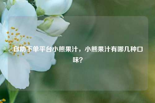 自助下单平台小熊果汁，小熊果汁有哪几种口味？